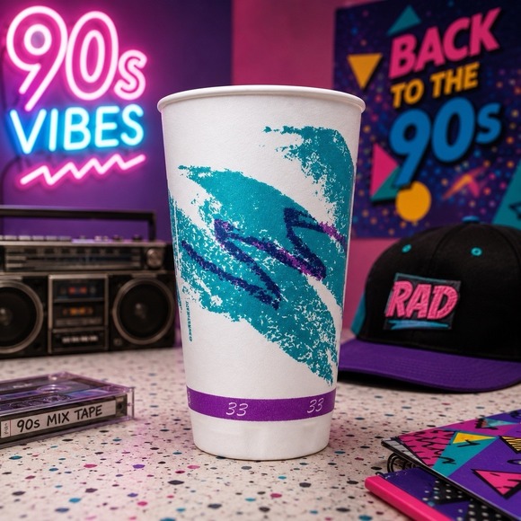 Jazz Sweetheart Other - Rare Vintage 90s Sweetheart Jazz Design 33oz‎ Styrofoam Cups - 40 count New!